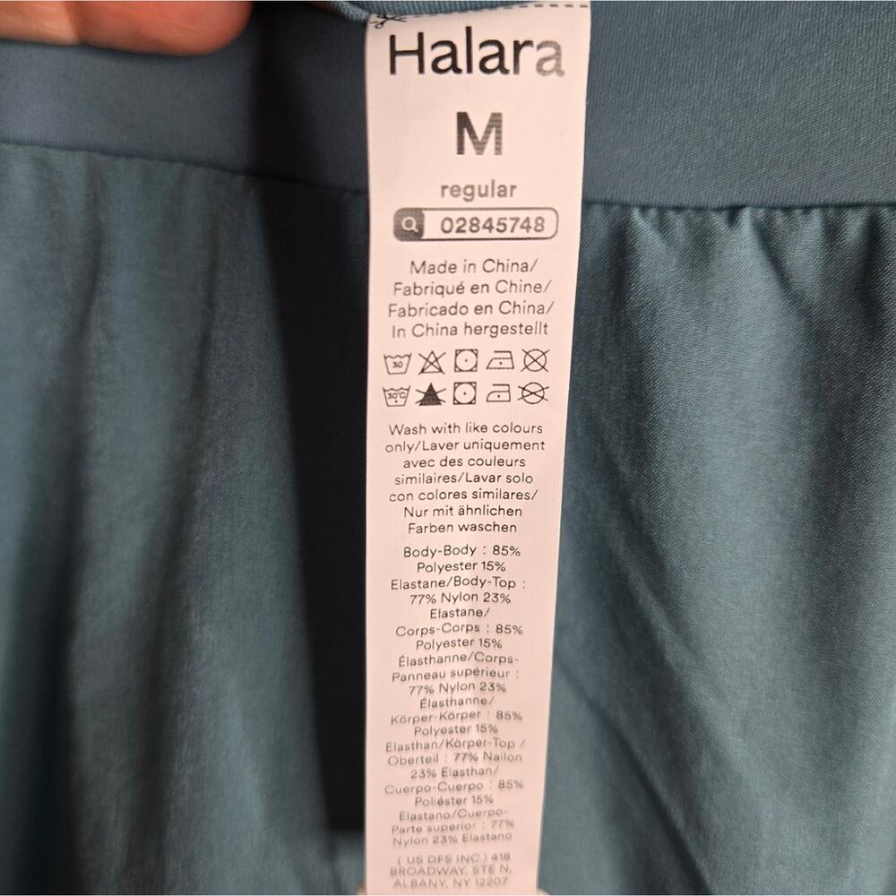 NWT  HALARA Breezeful Teal 2 in 1 Flowy High Low Skort Size Medium - Picture 6 of 6